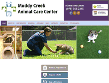 Tablet Screenshot of muddycreekanimalcare.com